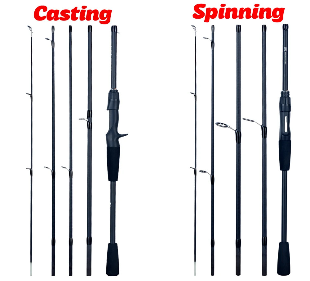 Fishing Rods Casting Phishger Spinning Baitcasting Travel Carbon Mini Goods Fast