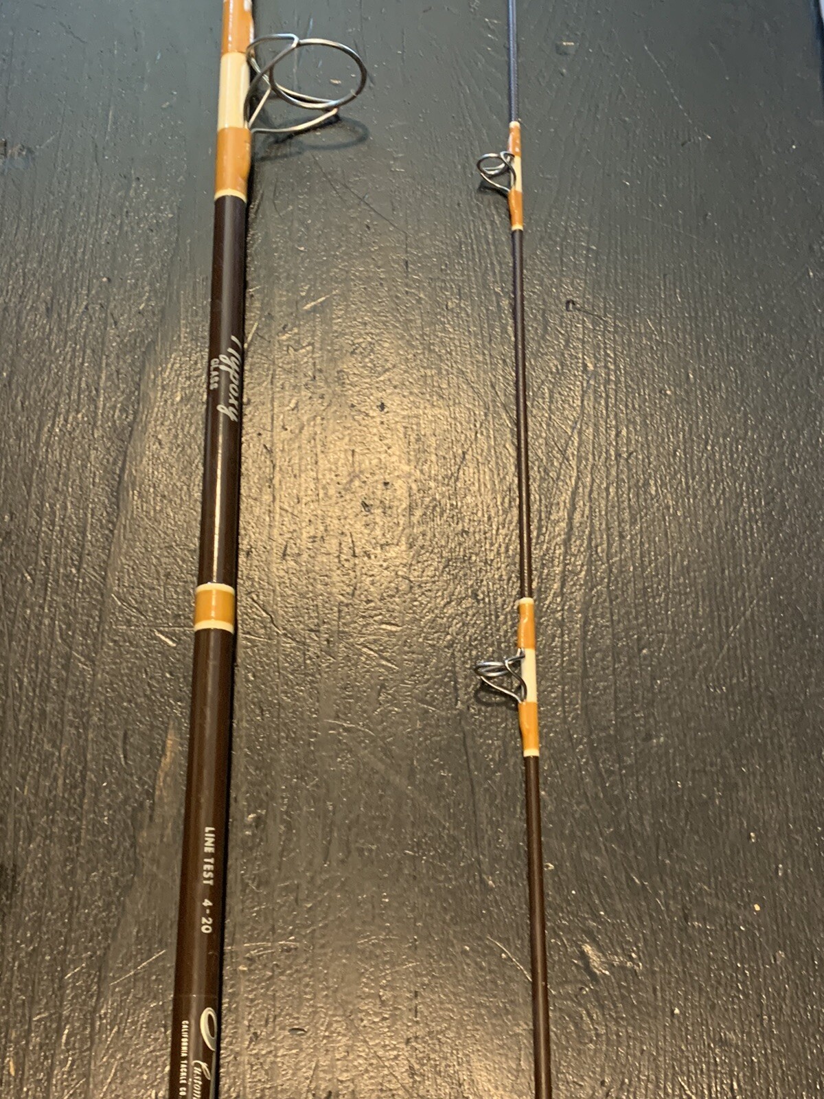 Vintage SABRE Custom Made Nypoxy SH 191 8 1/2′ Surf Spinning Rod 2 Pc RARE!!