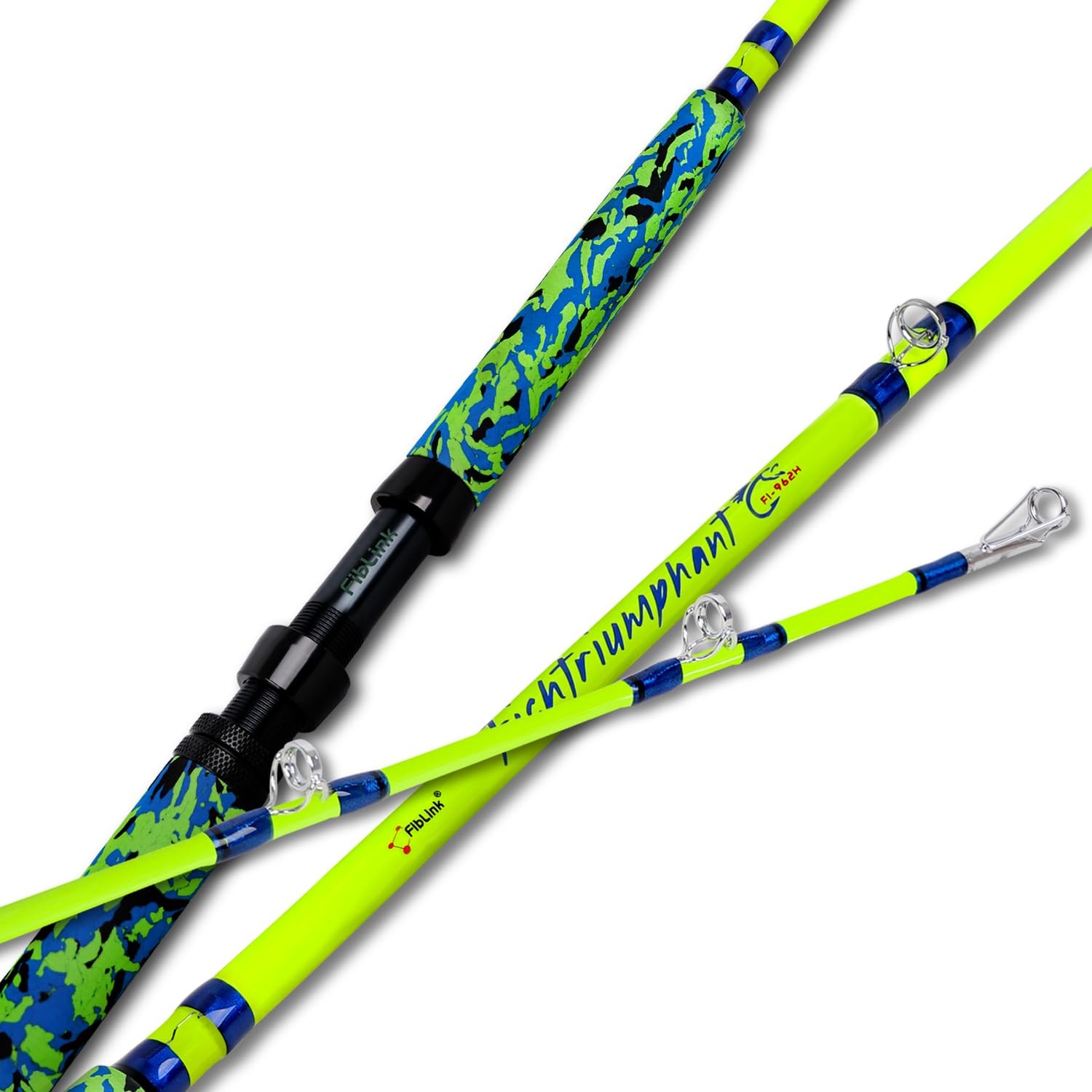 Fiblink Catfish Fishing Rods, 1 Piece/2 Piece Catfishing(1pc – 7’6″MH (10-50lbs)