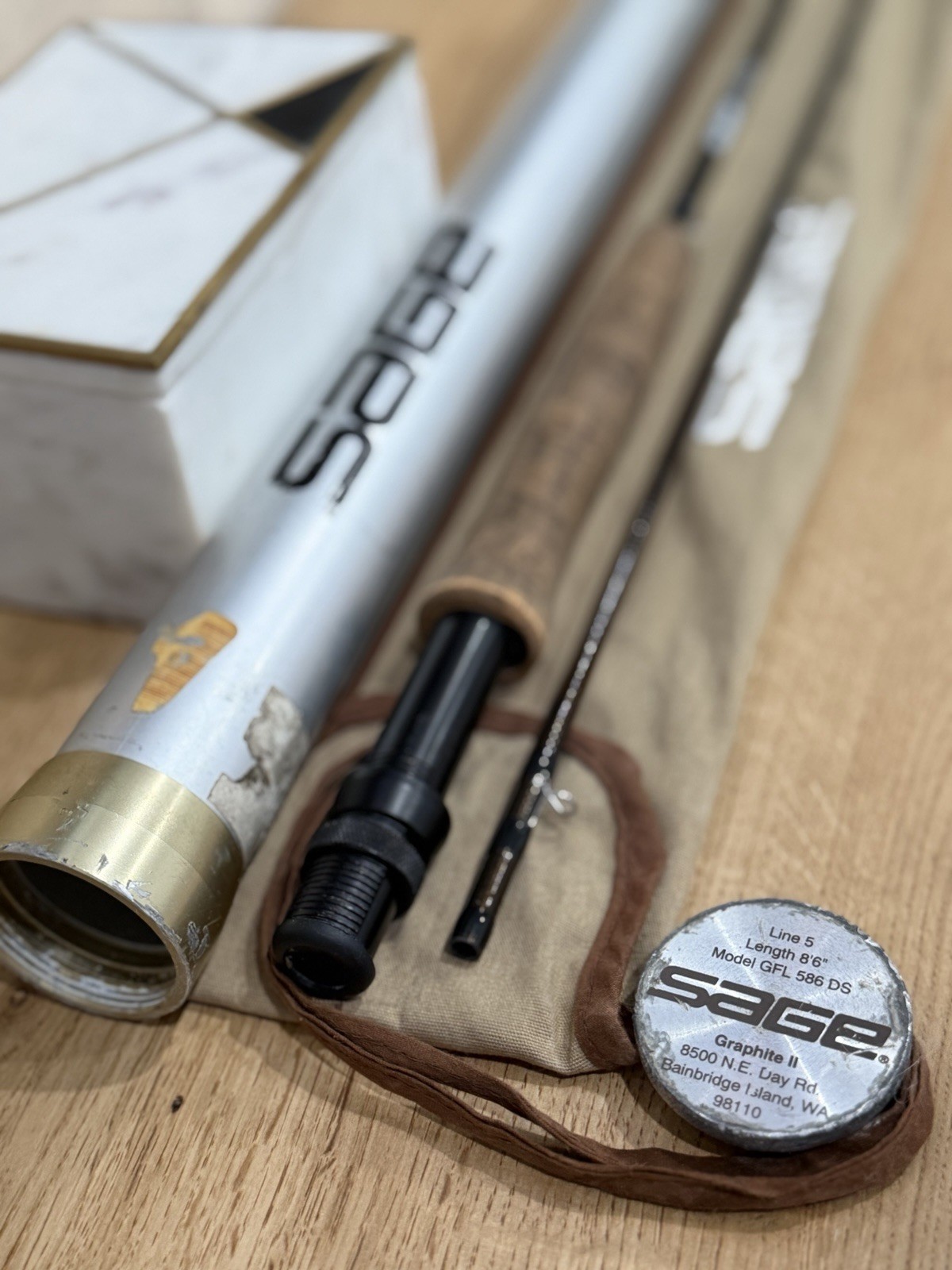 vintage Sage Graphite II GFL 586 DS fly fishing rod