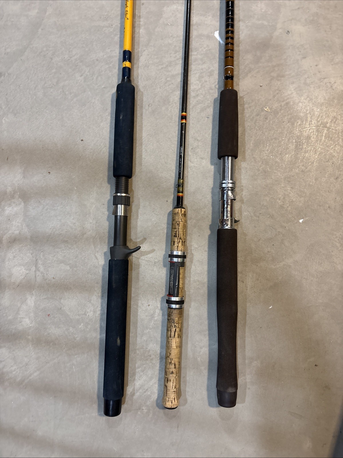 Lot Of 3 Rods, 2 Muskie And 1 Spinning
