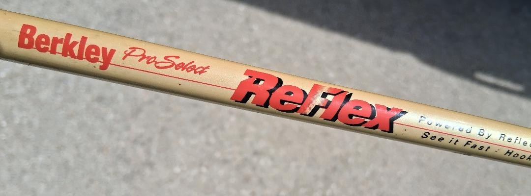 Berkley Pro Select Fishing Rod 7’0″ , 2 Piece, white reflective, Old Used