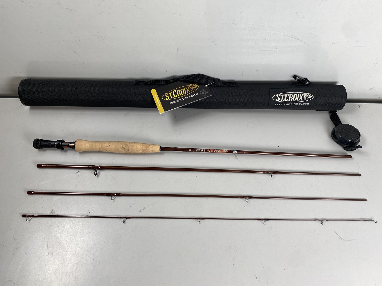 St.Croix Fly Rod IU865.4 8’6 Line Size 5 Brown