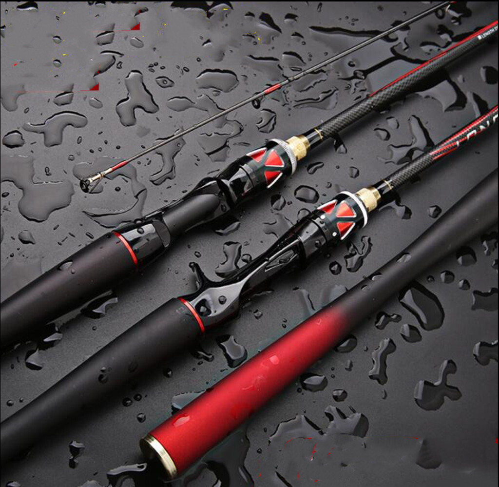 Carbon Fiber Fishing Rod Spinning Casting Fishing Rods 1.65m 1.8m Poles Fast Rod