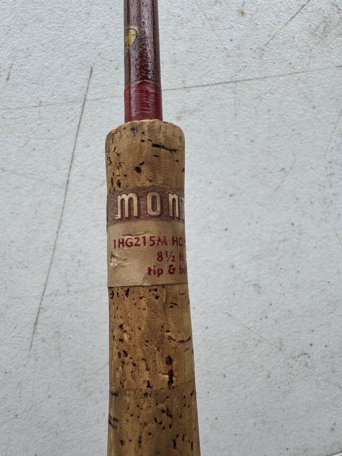 Vintage Montague Holloglass 8 1/2 FT 2 Piece Fly Fish Rod