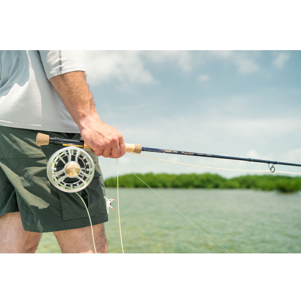 TFO Mangrove Coast 9wt 9ft 4pc Fly Fishing Rod with Rod Sock and Rod Tube