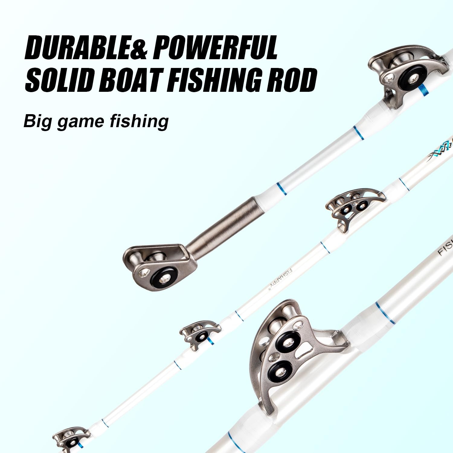 Trolling Rod Saltwater Offshore Heavy Roller Rod Bent Butt Trolling Rod Big