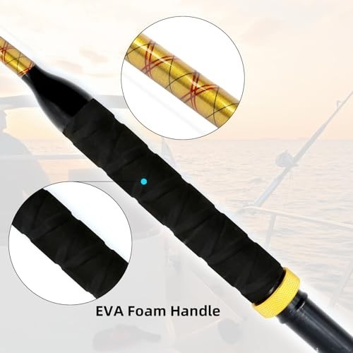Saltwater Fishing Rods – Deep Sea Pole with Swivel Tip for Big Game Fishing