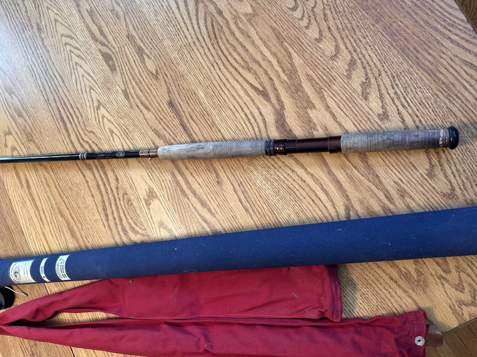 Scientific Anglers System 11 Fiberglass Fly Rod. 9’ 3” 11wt. W/ Tube and Sock.