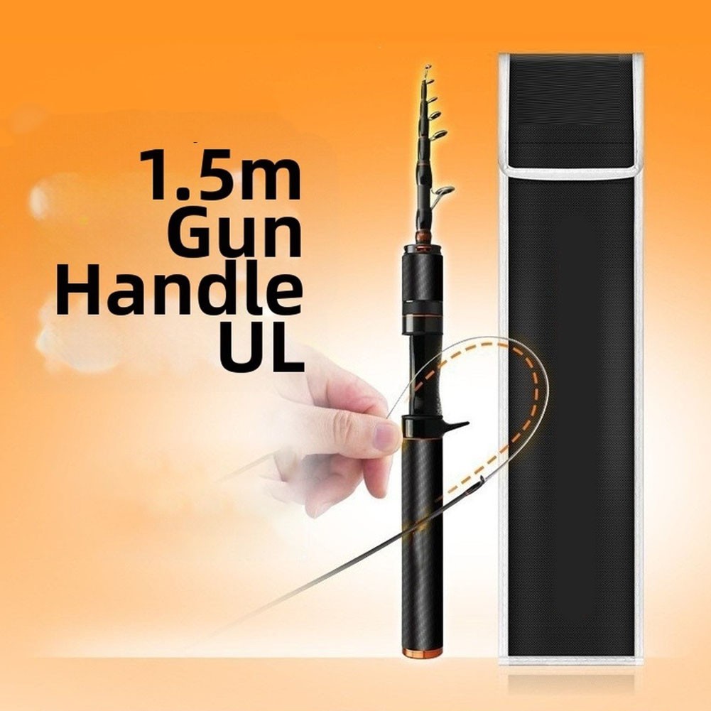 Portable Carbon Fiber Rod UL Light 1.5m 1.68m for Stream and River Use