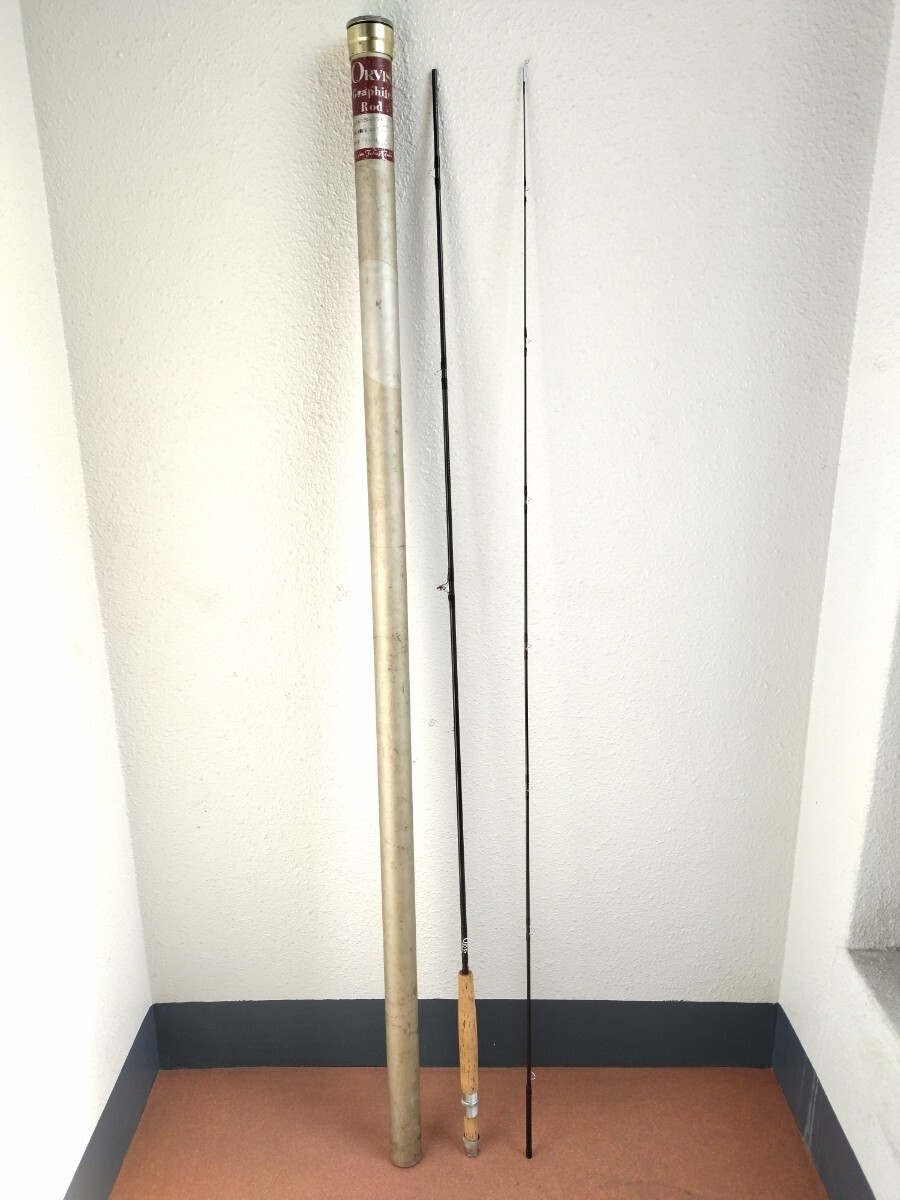 Rare early 1970s red label ORVIS GRAPHITE LIME STONE 8’6″ #6 2-5/8oz