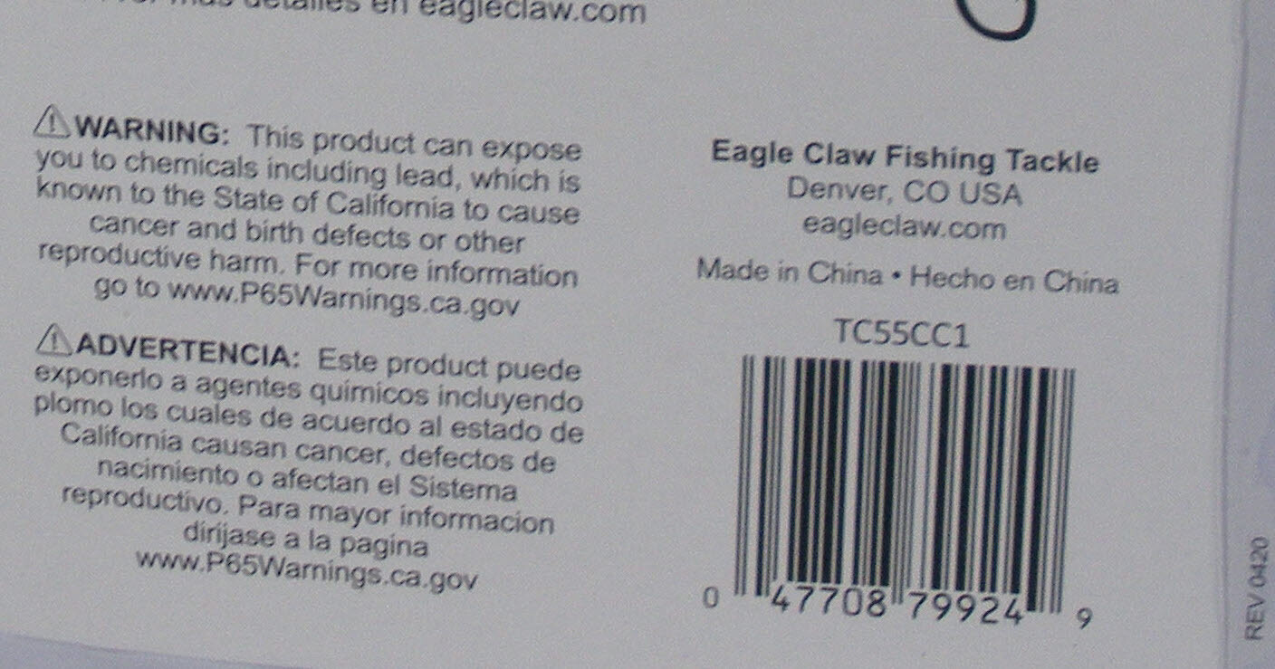 Eagle Claw TC55C1 Trait Zaldain 5FTLadies Spin Cast Combo with Tackle Box