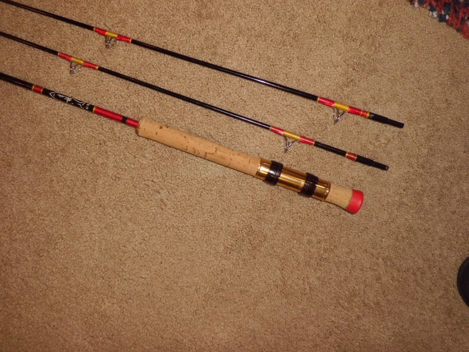 Vintage HARNELL Light Spinning Rod made in USA w/ 2 Top Sections