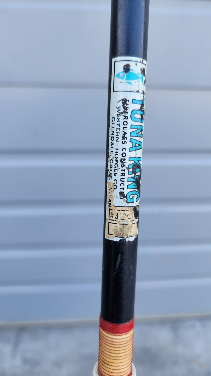 Vintage Tuna King Fishing Rod By Western Hoegee Co Glendale CA 6′