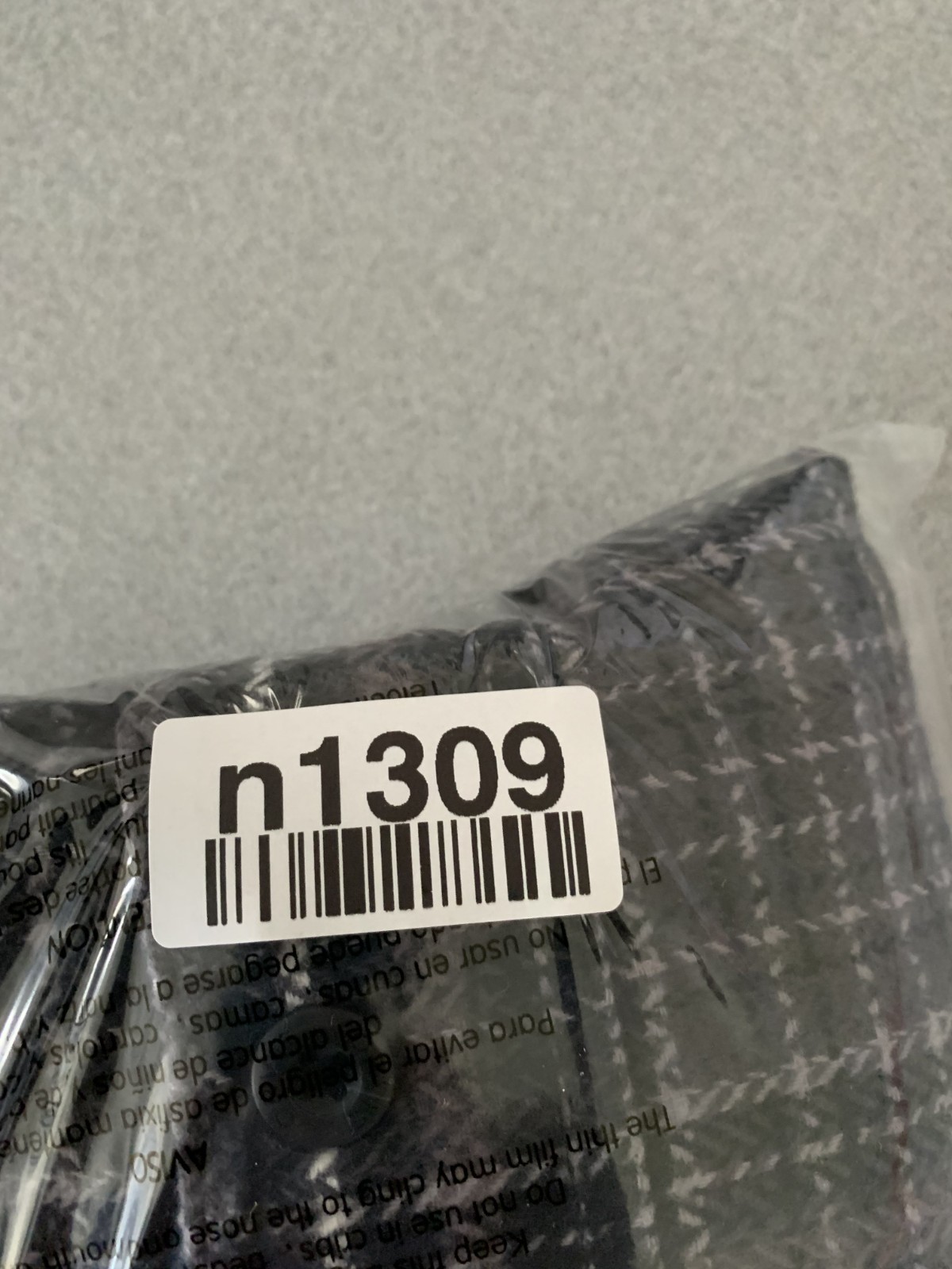 Orvis Men’s S Classic Plaid Beefy Flannel Shirt S Black & Gray 100% Cotton n1309
