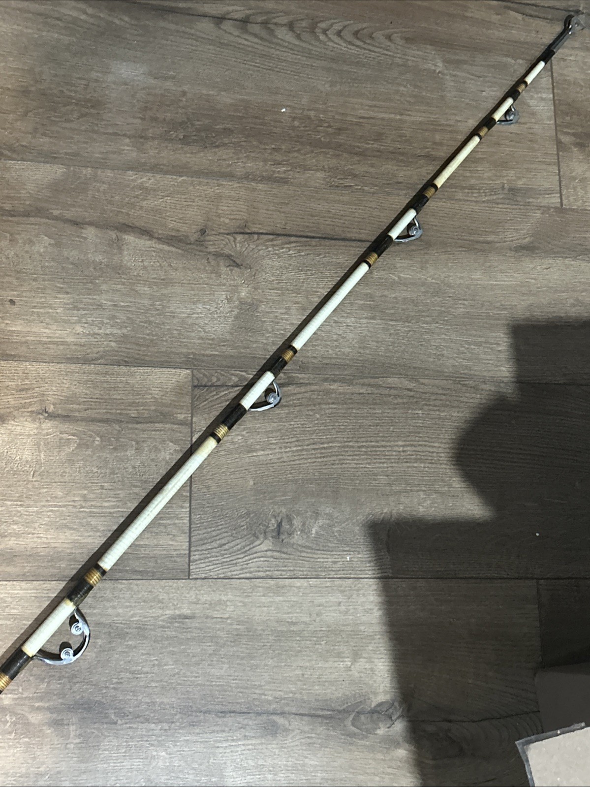 Vintage 6’6” Shakespeare Wondered Trolling Rod, Boat Fishing 30LB Class, One Pc