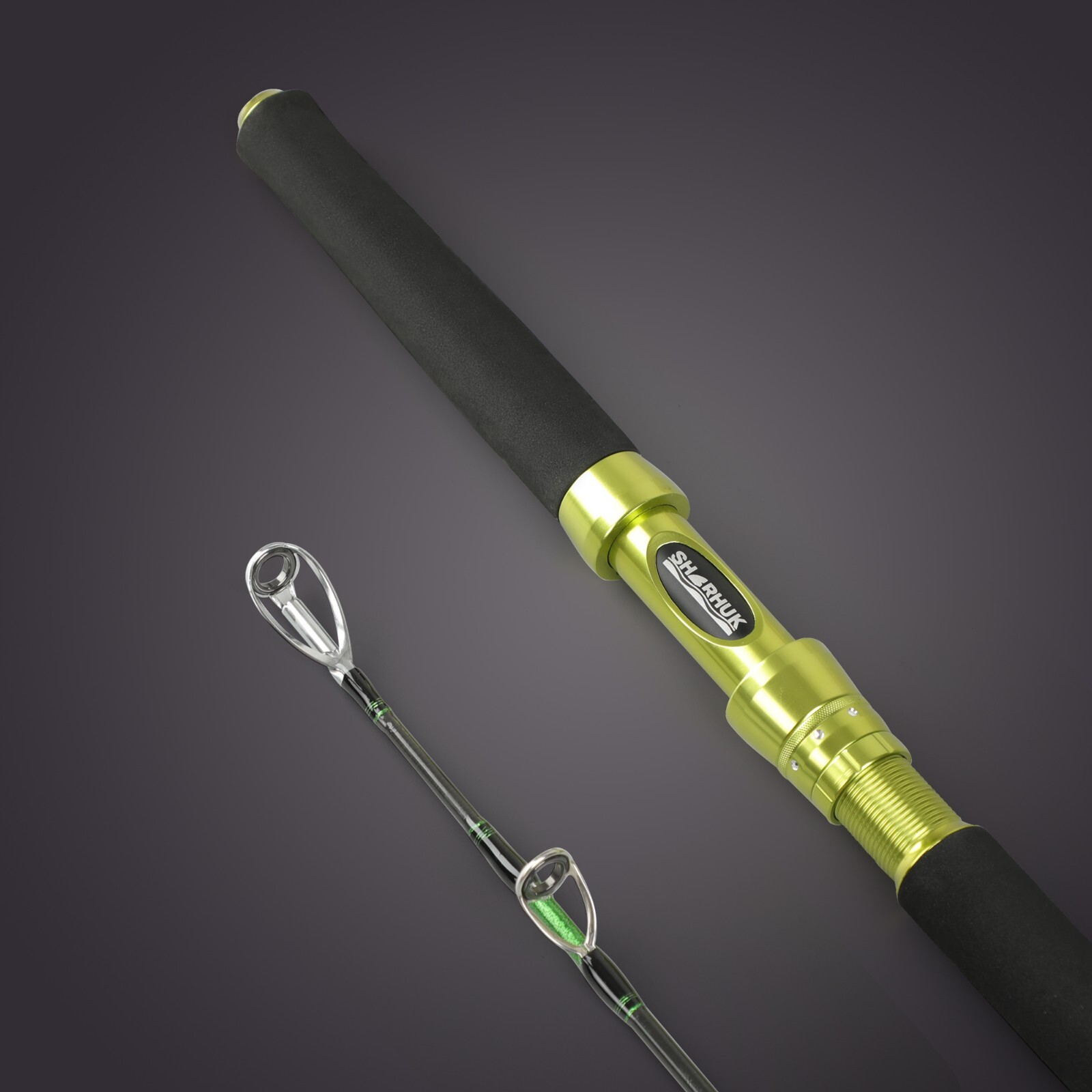 SHARHUK Clouser saltwater boat spinning fishing rod Heavy 2 piece Fast Action