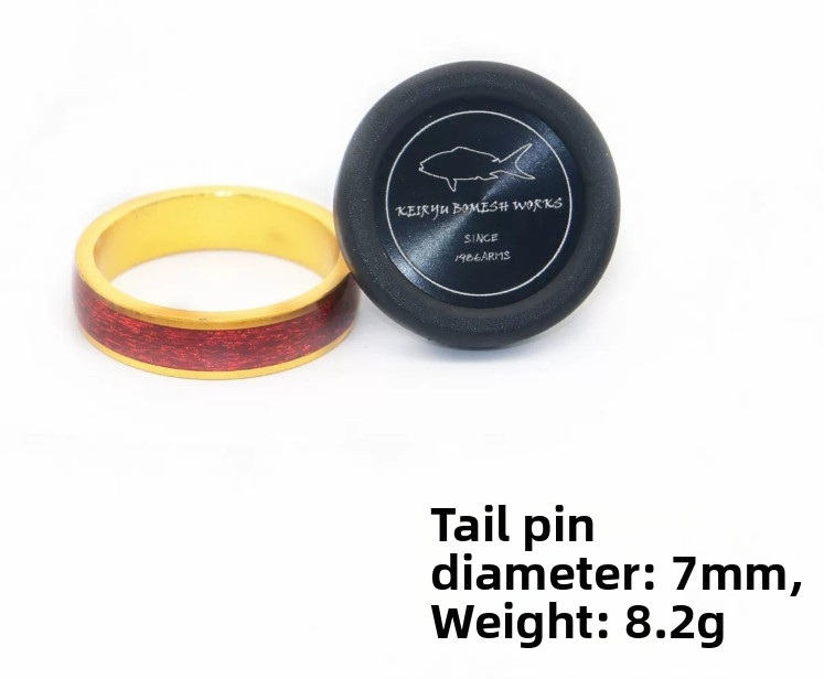 Rubber Cork Tail Cap for Custom Fishing Rods with 27mm Outer Diameter Ring
