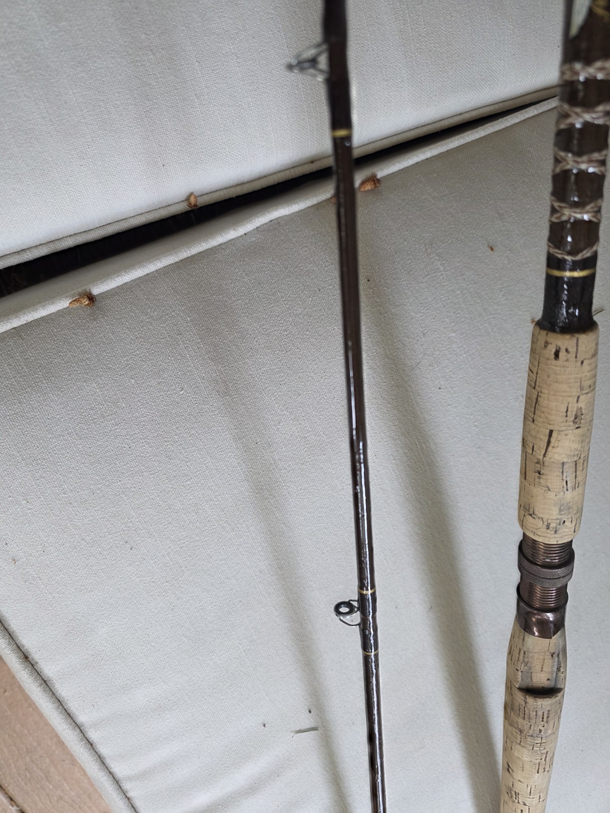 Fenwick Fenglass Old Glass Spin Rod 8ft 7in No Guide Damage Fishing Equipment