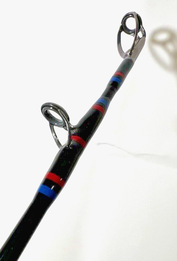 Seeker G 6465XH 6 1/2” Black Steel Graphite 40-80Lb Jig And Bait Fishing Rod USA