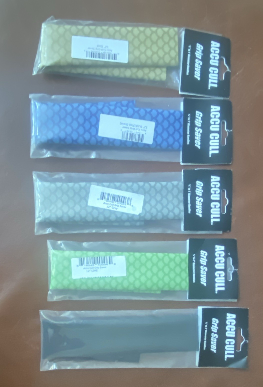 Accu Cull Grip Saver 12”, heat shrink grip for fishing rod handles, lot of 5 NEW