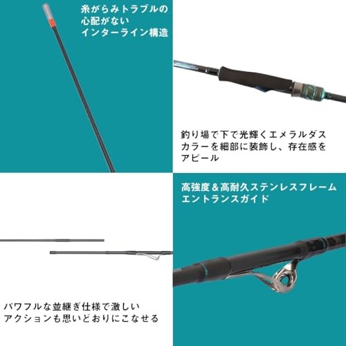 Daiwa 25 EMERALDAS X IL 86ML-J Eging Rod with Out Guide/Interline (2025 Model)