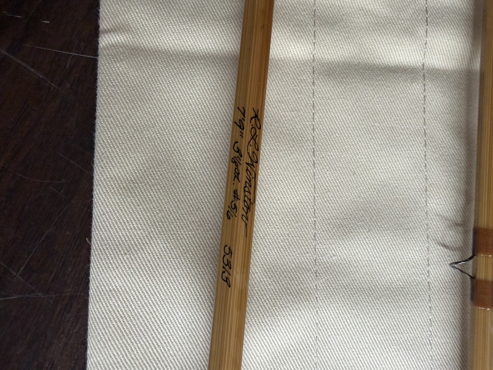 R.L. Winston Rod Co. 7’9″ #5/6 3 piece – 2 tip Bamboo Fly Rod