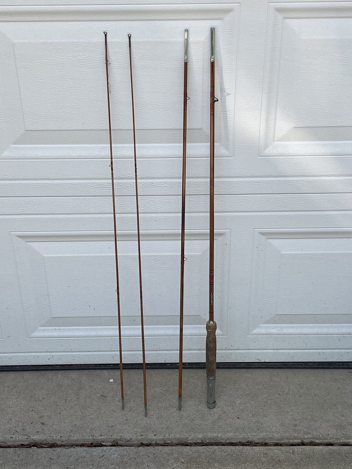 VINTAGE 4 PIECE BAMBOO MAYFLOWER FLY ROD 9ft (2 TIPS)