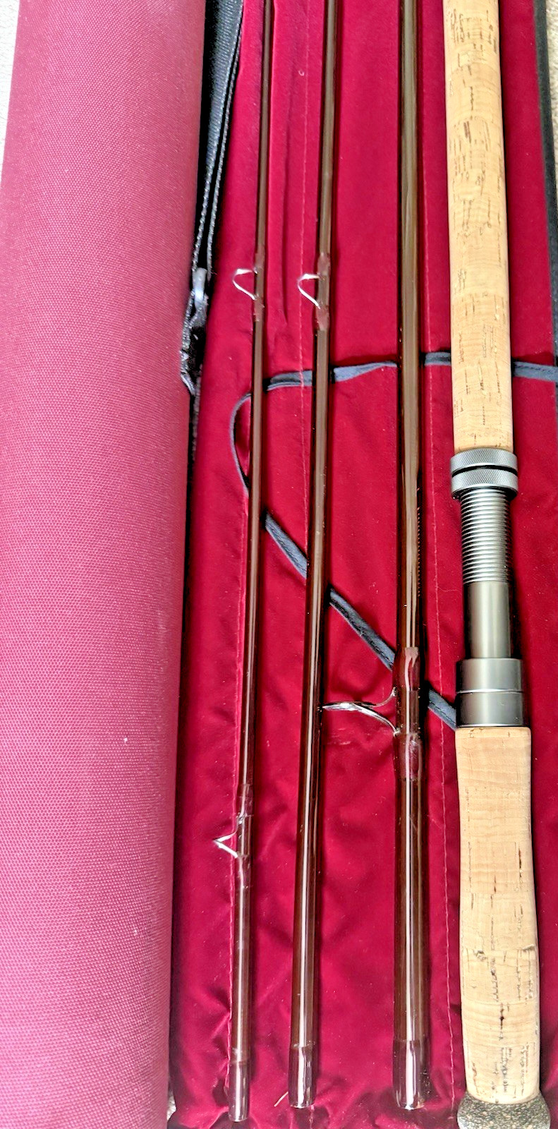 Sharpes Gordon 15 Foot #10 Carbon 4 Piece DH Salmon Fly Rod with Bag & Tube