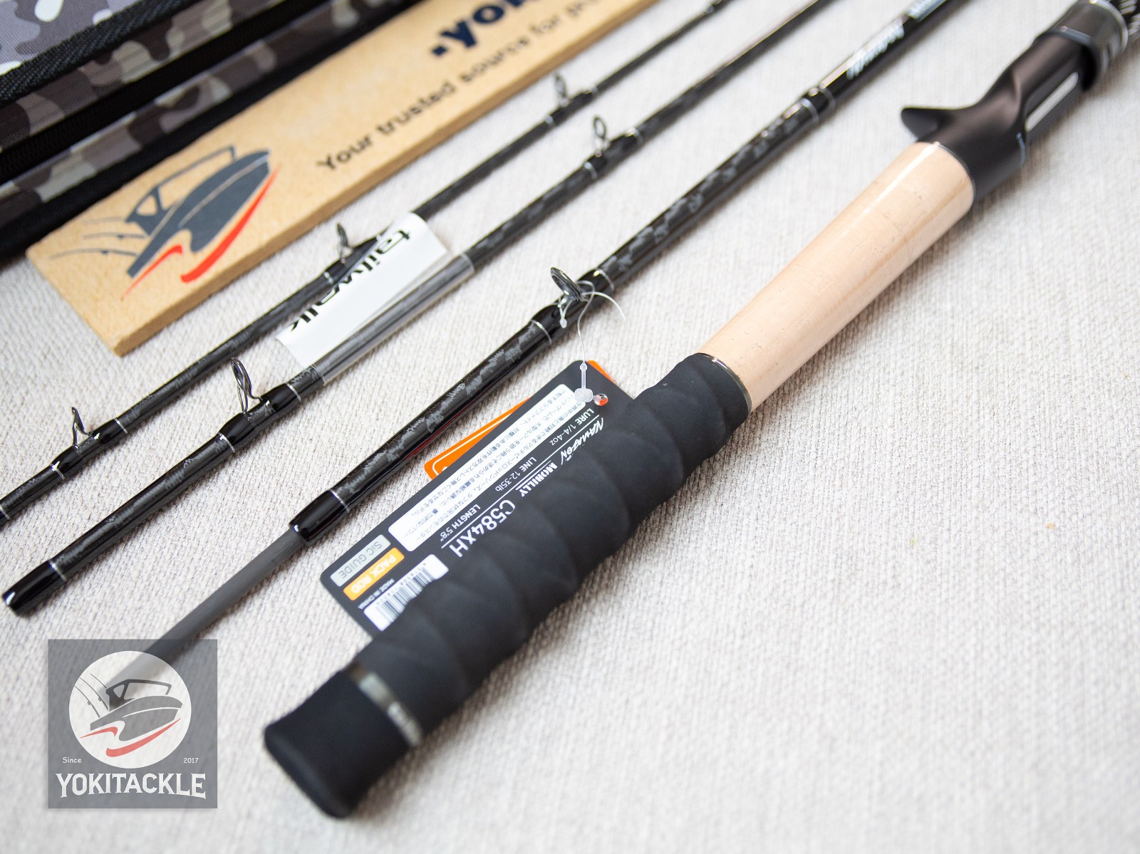Tailwalk Namazon Mobilly C584XH Baitcasting Rod for Bass 4 Piece Rod
