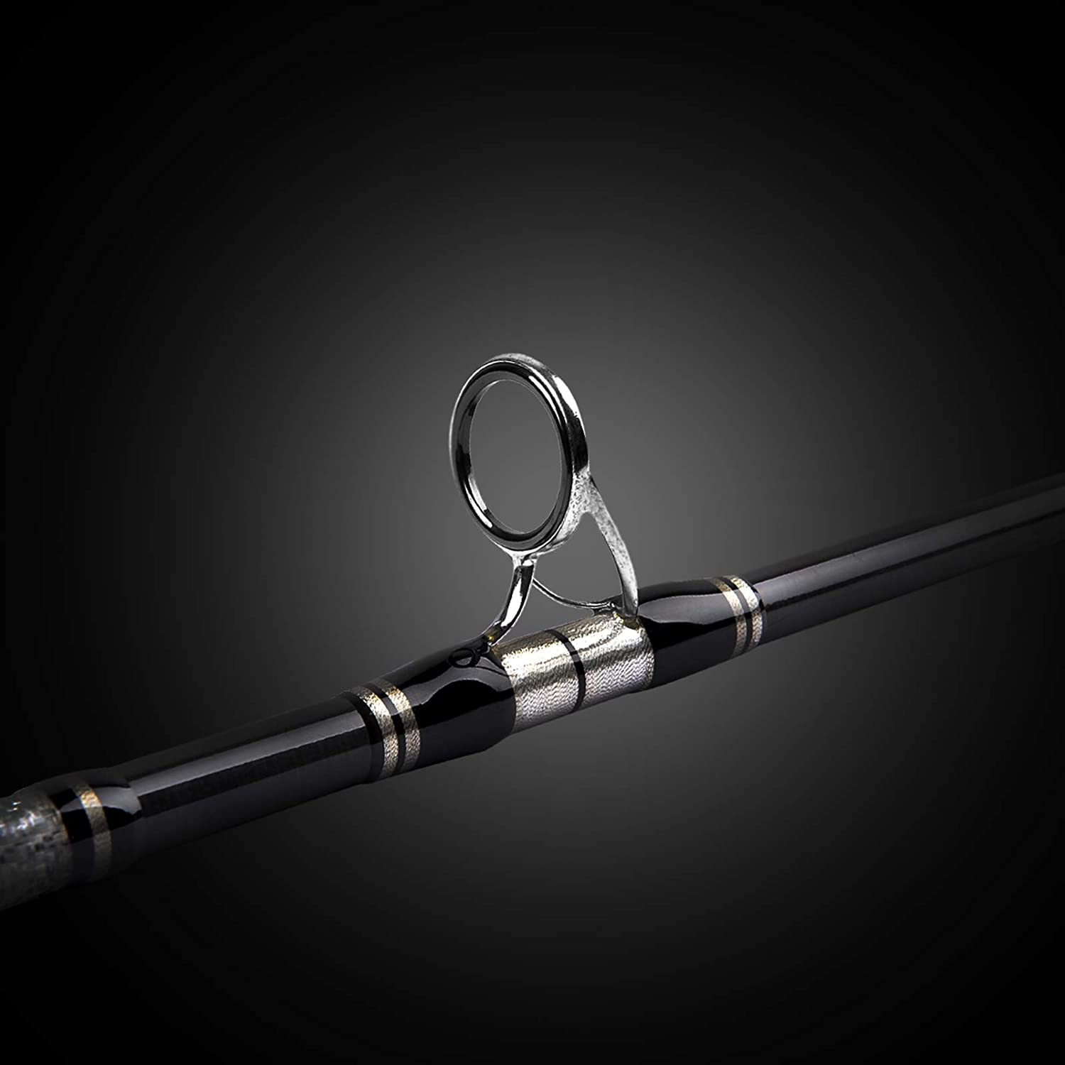 3-Piece Spinning Rod Saltwater Portable Travel Fishing Pole 30-50LB 6/7/8 Feet