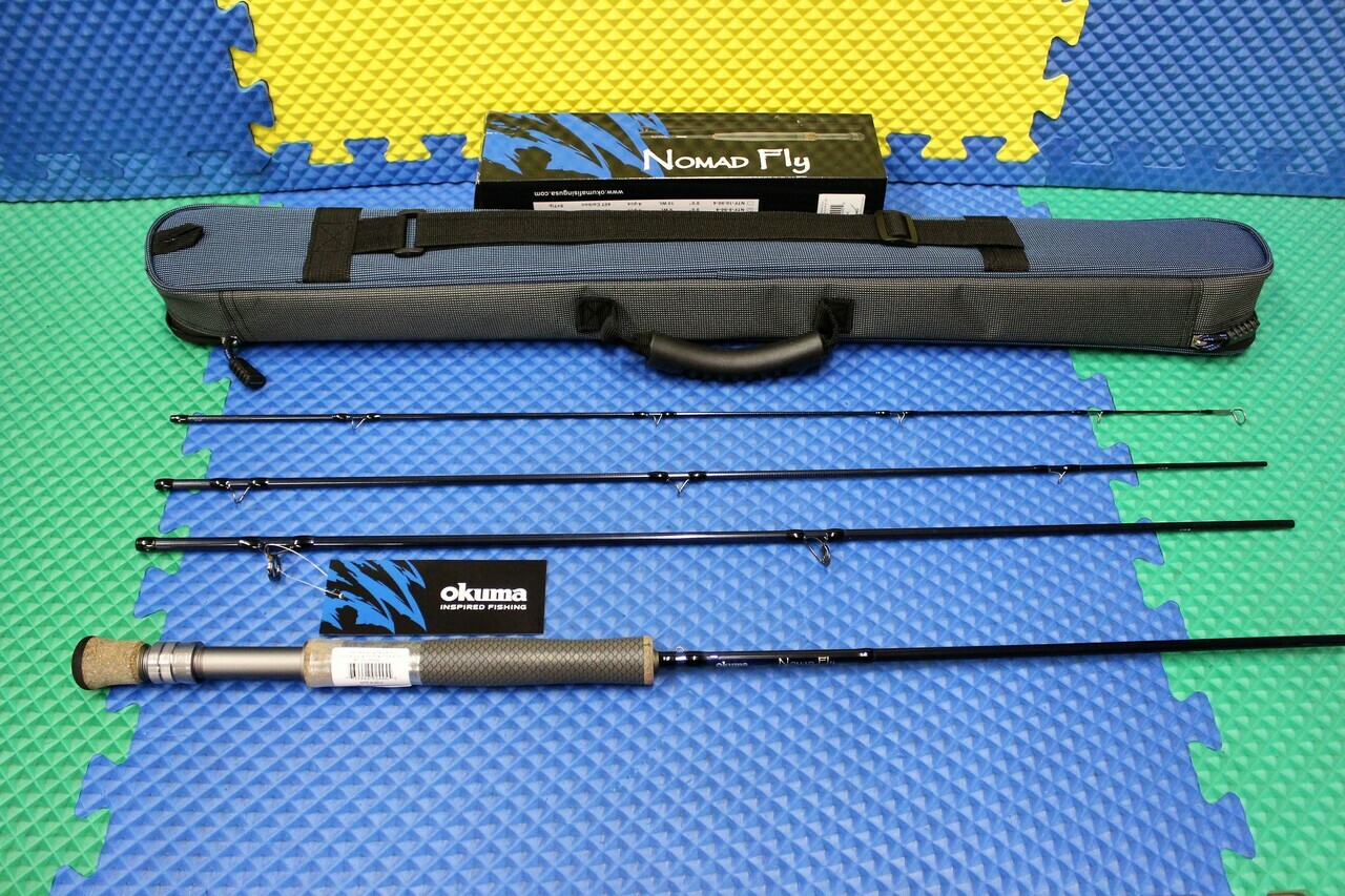 Okuma Nomad Fly Rod 9′ 0″ 4-Pc With Soft Sided Storage Bag NTF-8-90-4