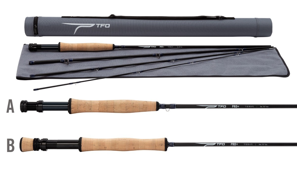 NEW – TFO TEMPLE FORK OUTFITTERS PRO 3 III 7′ 6″ 3 WEIGHT 4PC FLY ROD