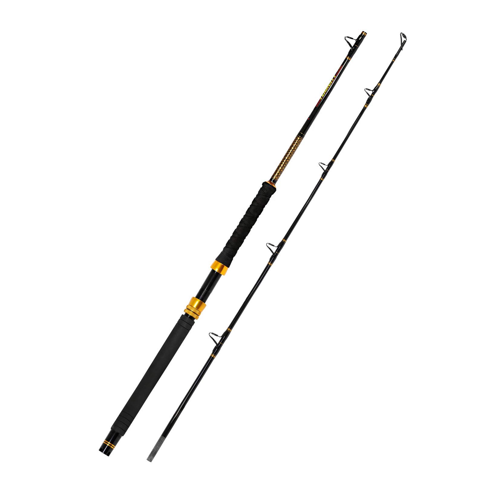 Fiblink Fishing Trolling Rod 2 Piece Saltwater Offshore Big Name Heavy Duty