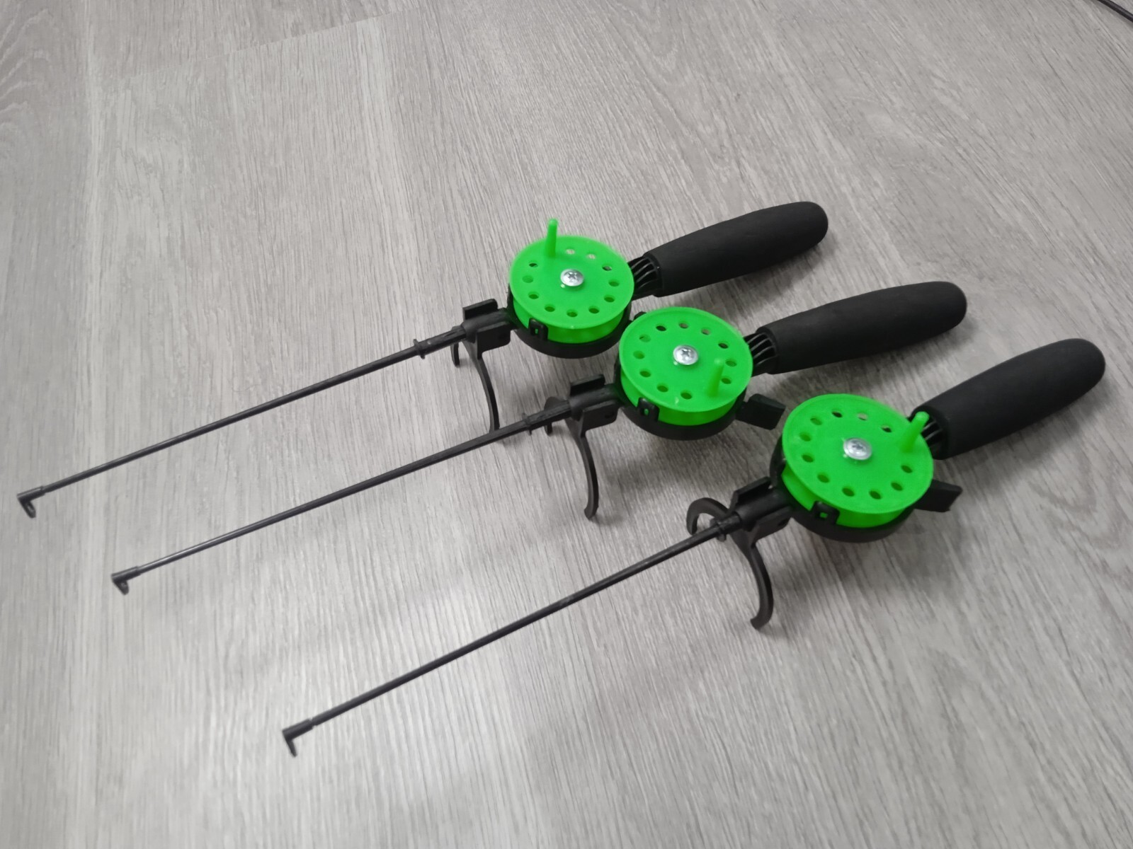 3 pcs Ice winter fishing rod ice vertical jig mormyshka perch bass trout