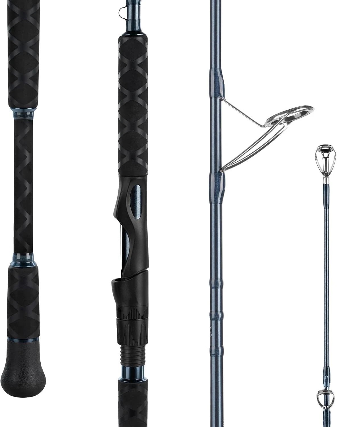 ReKon Saltwater Spinning Rod, KastFlex IM6 Carbon Graphite Blank, Zirconium C…