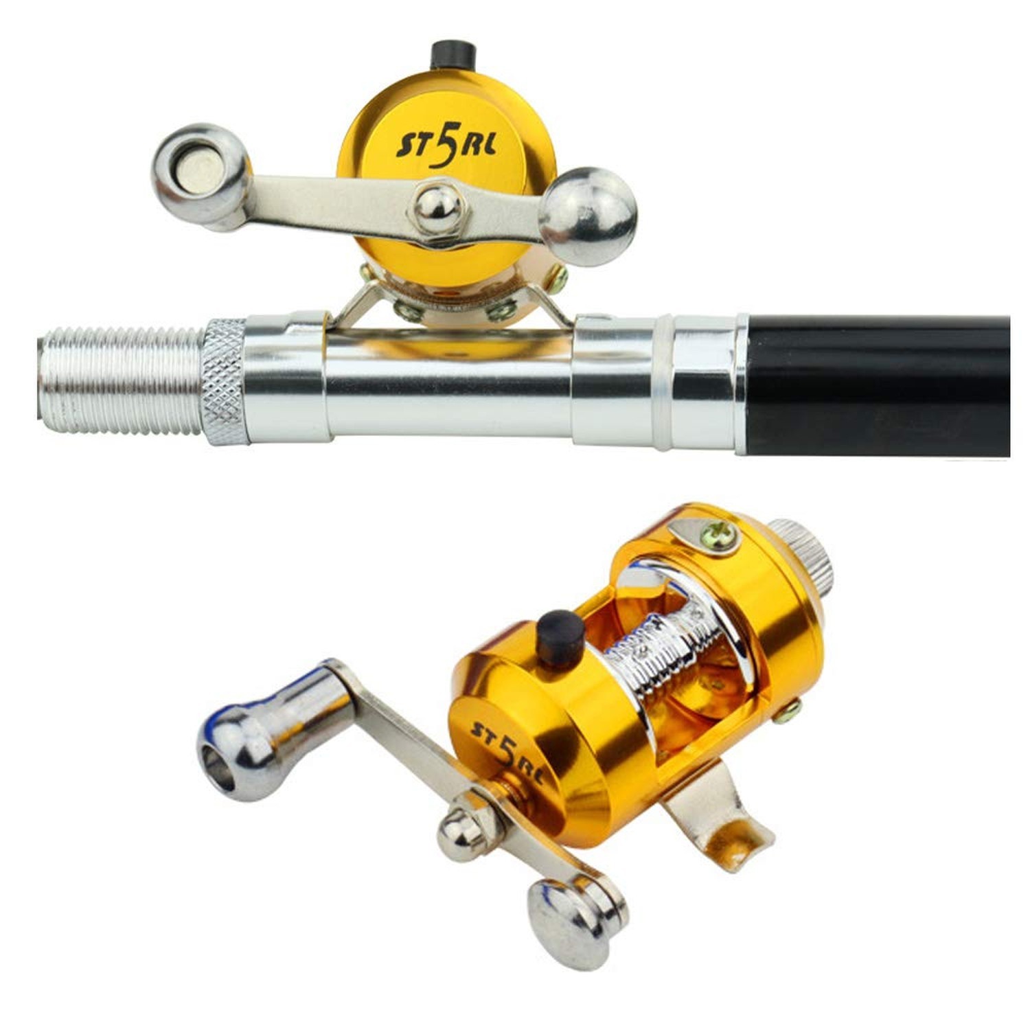 Portable Pocket Telescopic 38inch Mini Pen Shape Fishing Rod and Reel Combos,…