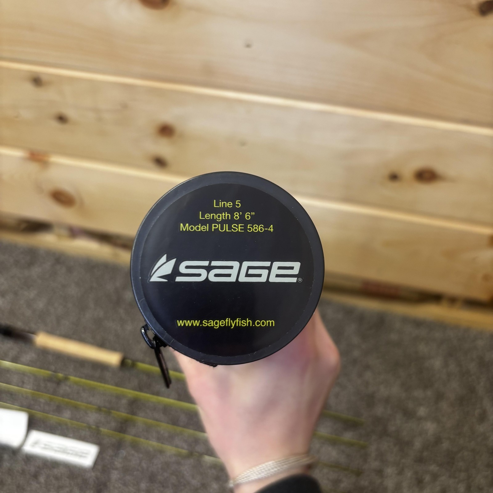 Sage PULSE 586-4 Fly Rod 8’6 5wt 4 Piece Green Graphite IIIe Fast Action Rod