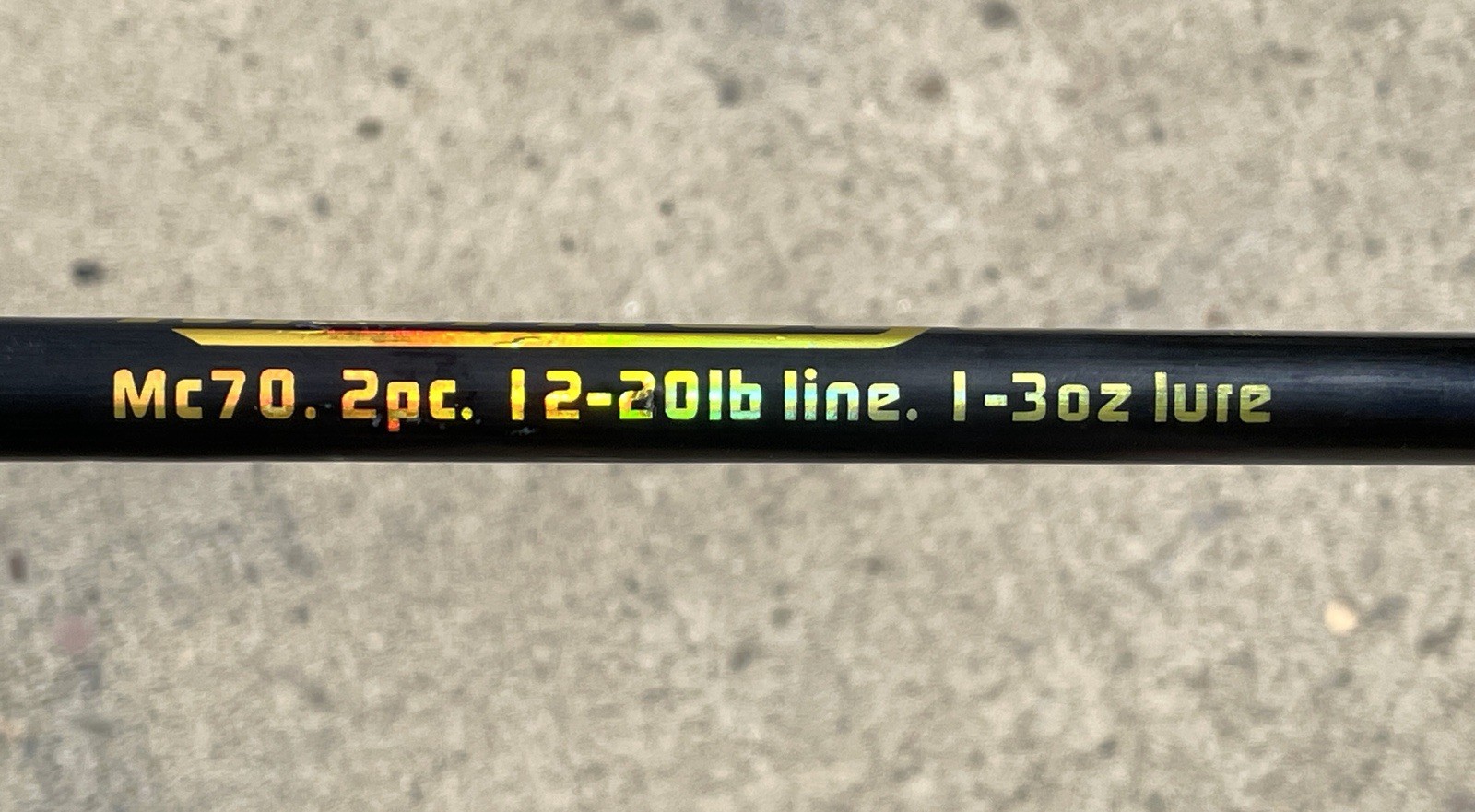 Montague MC70 7’ Two Piece Large Spinning Salmon Fishing Rod 12-20 lb, 1-3oz