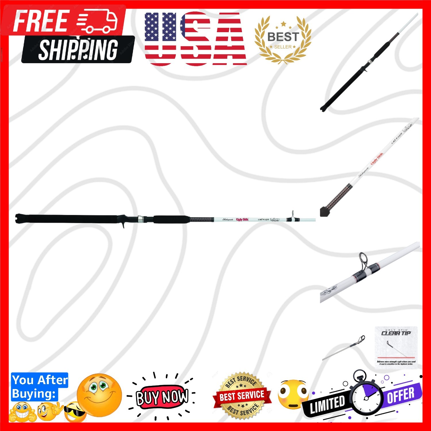 Carbon Casting Fishing Rod