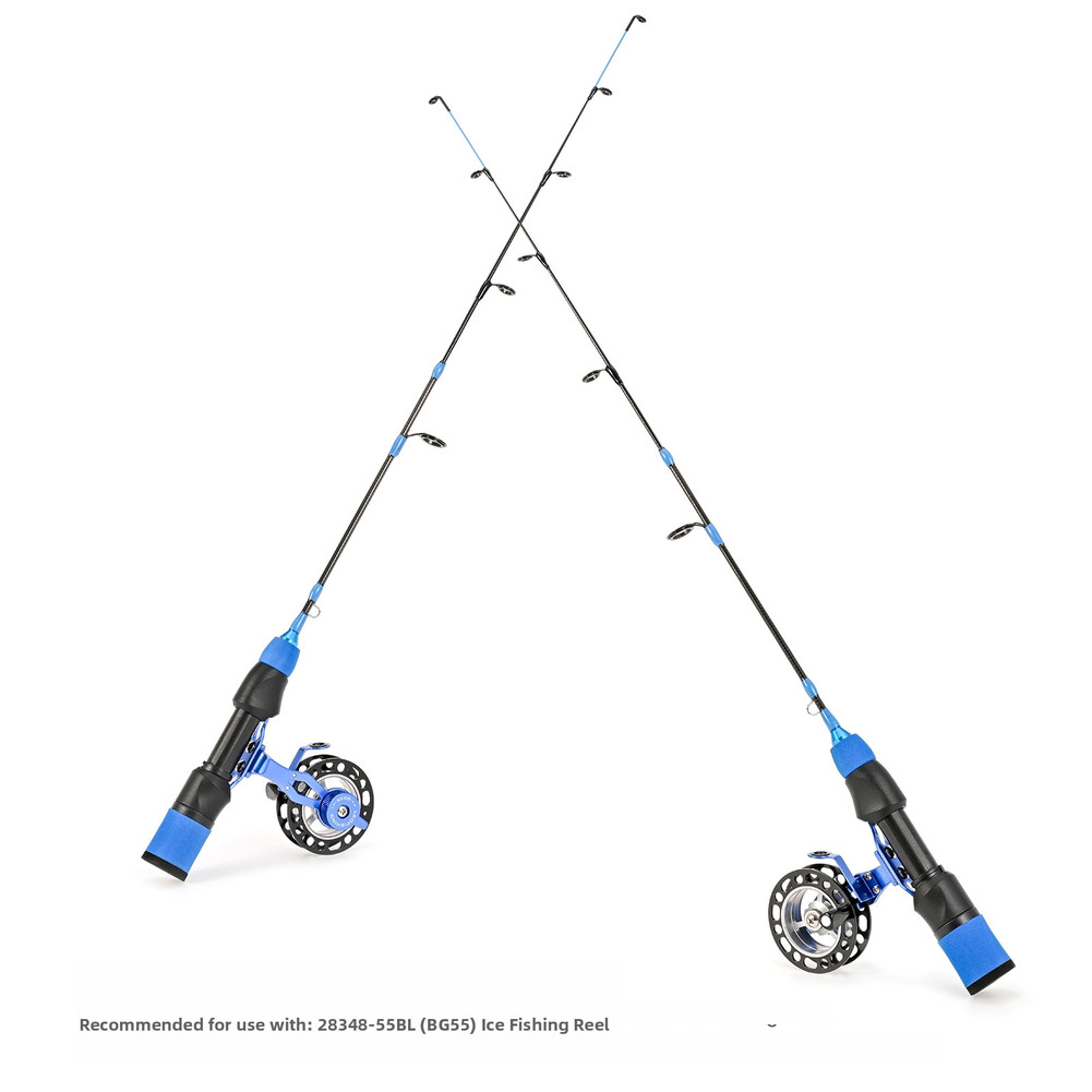 Short Carbon Ice Fishing Rod 57cm Soft Tuning 3 Tip Sections For Small Fish