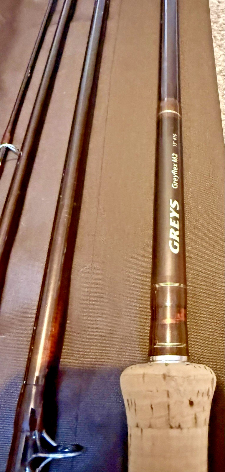 Greys Greyflex M2 15 Foot #10 4 Piece Salmon Fly Rod with Bag & Travel Tube