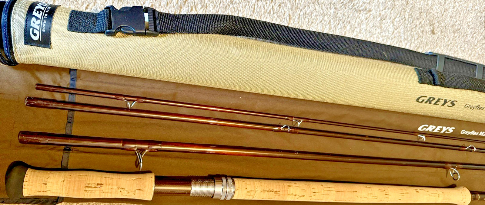Greys Greyflex M2 15 Foot #10 4 Piece Salmon Fly Rod with Bag & Travel Tube