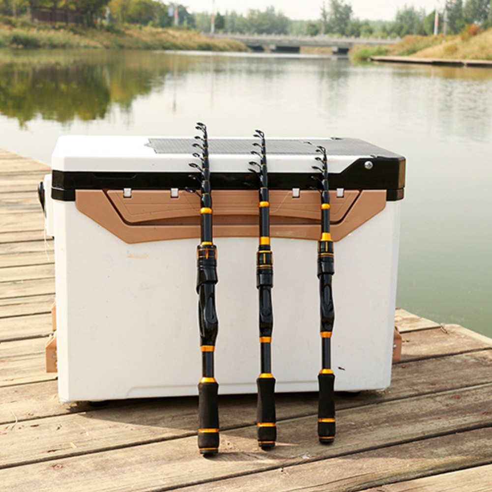 Telescopic Fishing Rod Camping Fishing 2.4m Telescopic Rod 43cm Compact Size