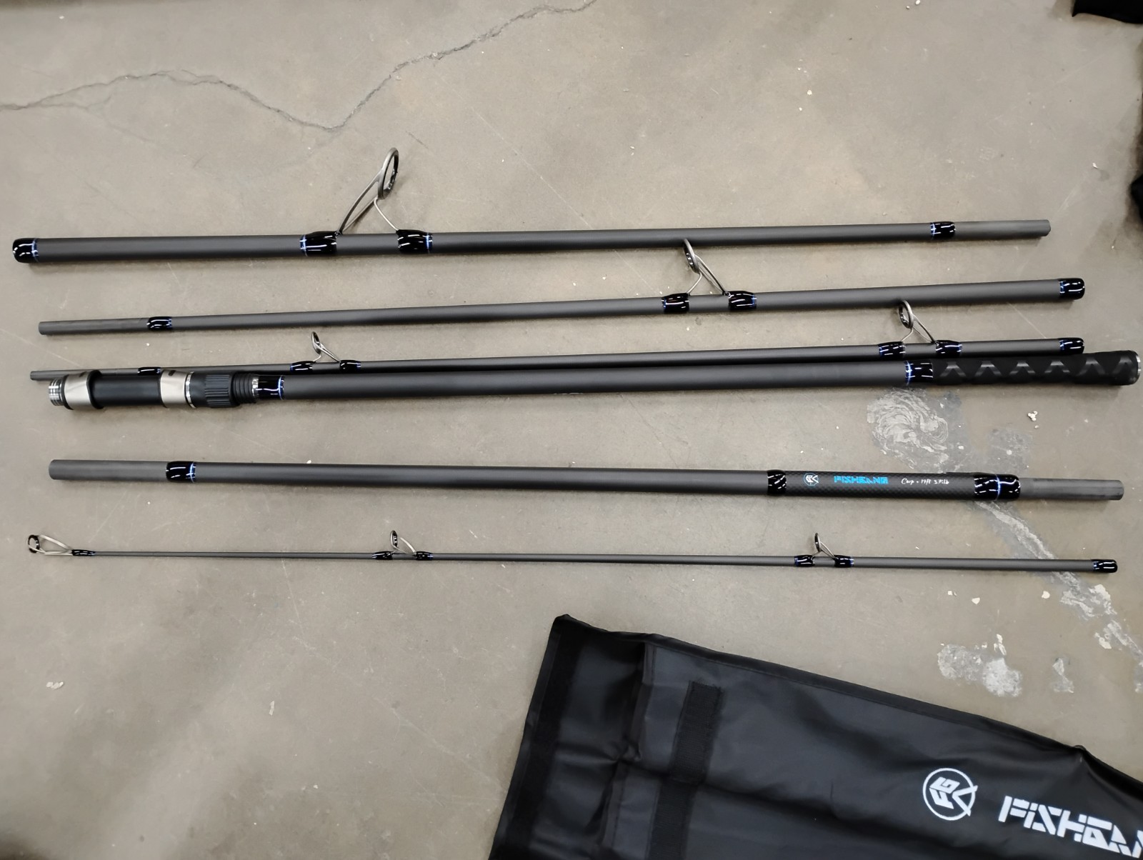 ROLLFISH Fishbang Carp fishing Rod 14′ (3.75lb) – 6 Piece Portable