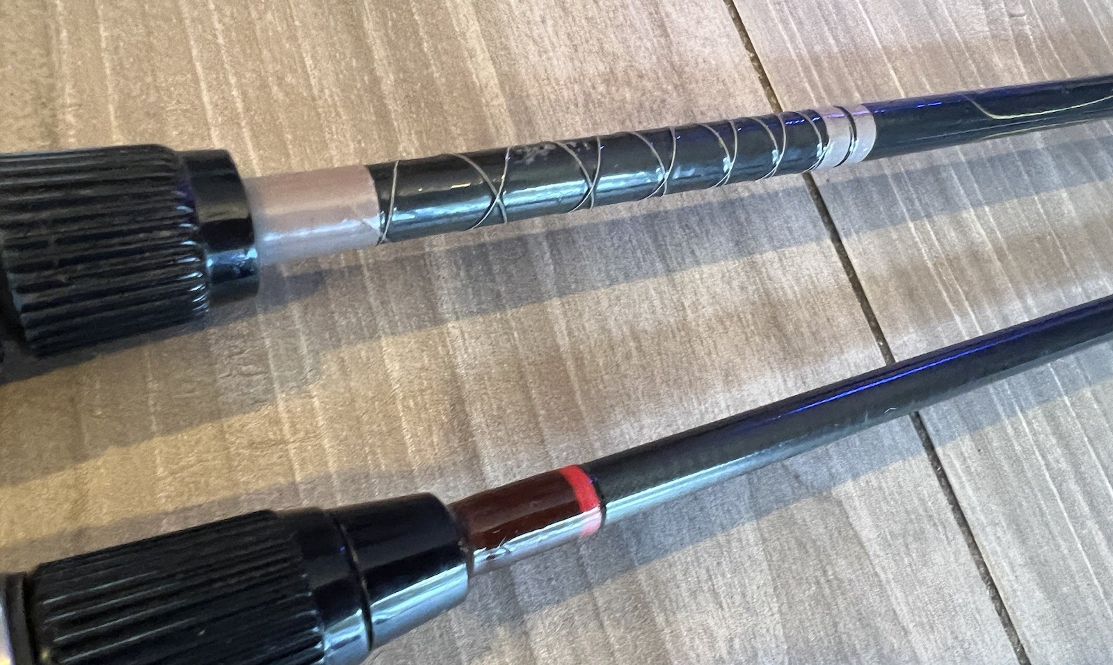 Lot of 2 Vtg Casting Fishing Rods Bass Pro Shops & Custom w/ Lews Fuji Speed Fit