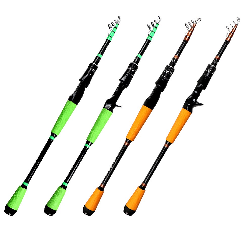 1.8/2.1/2.4M Telescopic Fishing Rod High Carbon Fiber Spinning Carp Feeder Rod