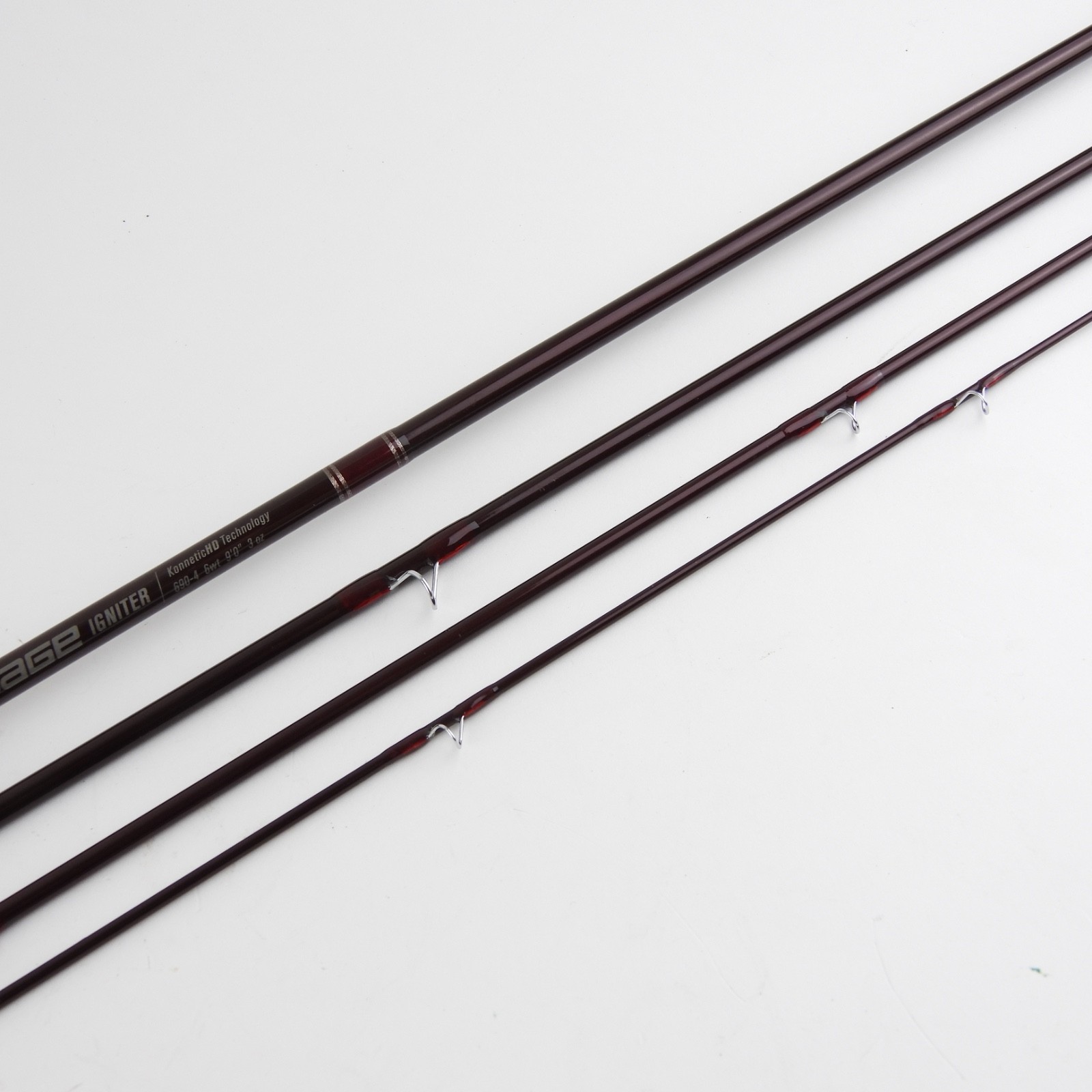 Sage Igniter 690-4 Fly Fishing Rod. 9’ 6wt. W/ Tube & Sock.