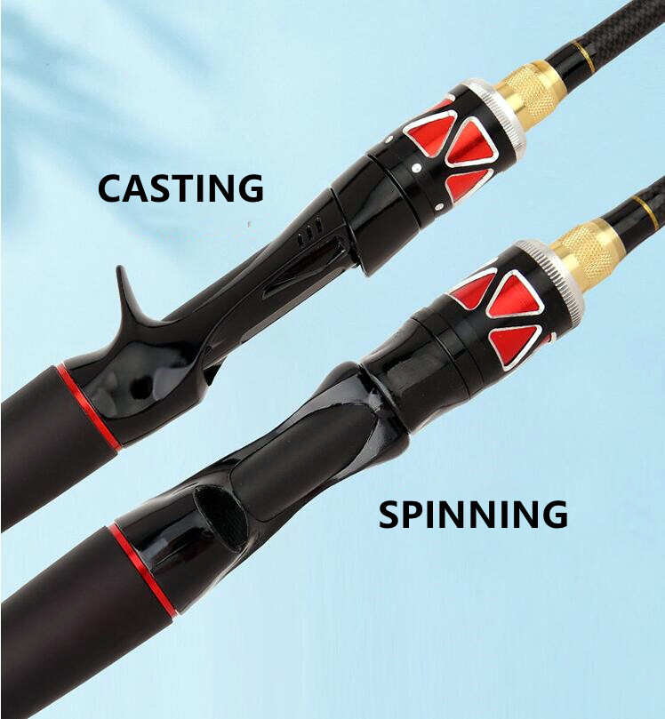 1.65m/1.8m Carbon Fiber Fishing Rods Spinning Casting Rod Poles Ultra Light Rods
