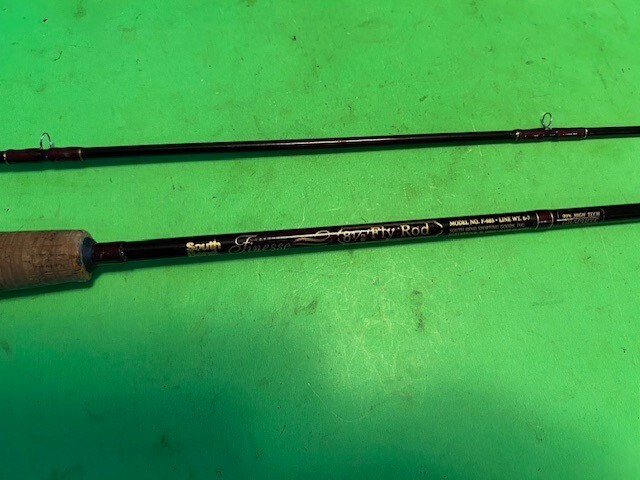 SOUTHBEND FINESSE 99% HIGH TECH GRAPHITE 8 FOOT 6 INCH 6-7 WT. FLY FISHING ROD